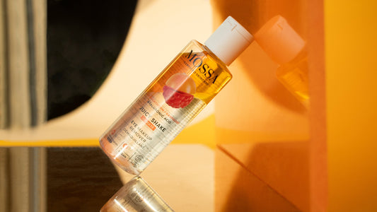 MOSSA JUICY SHAKE Desmaquilhante Bifásico de Olhos Natural 100ml – Ácido Hialurónico & Frutos Vermelhos