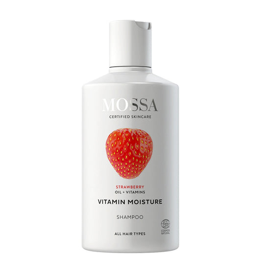 MOSSA Vitamin Moisture Shampoo 300ml – Champô Natural Hidratante com Morango
