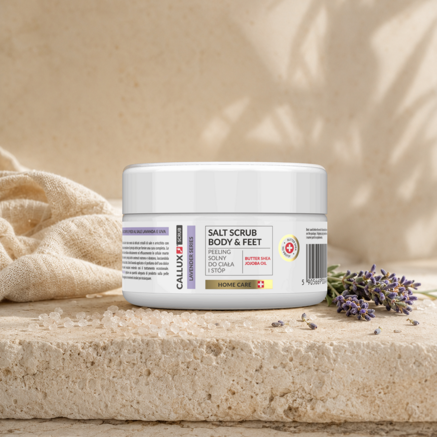 Callux Lavender Salt Scrub 250g | Esfoliante Corporal e Pés