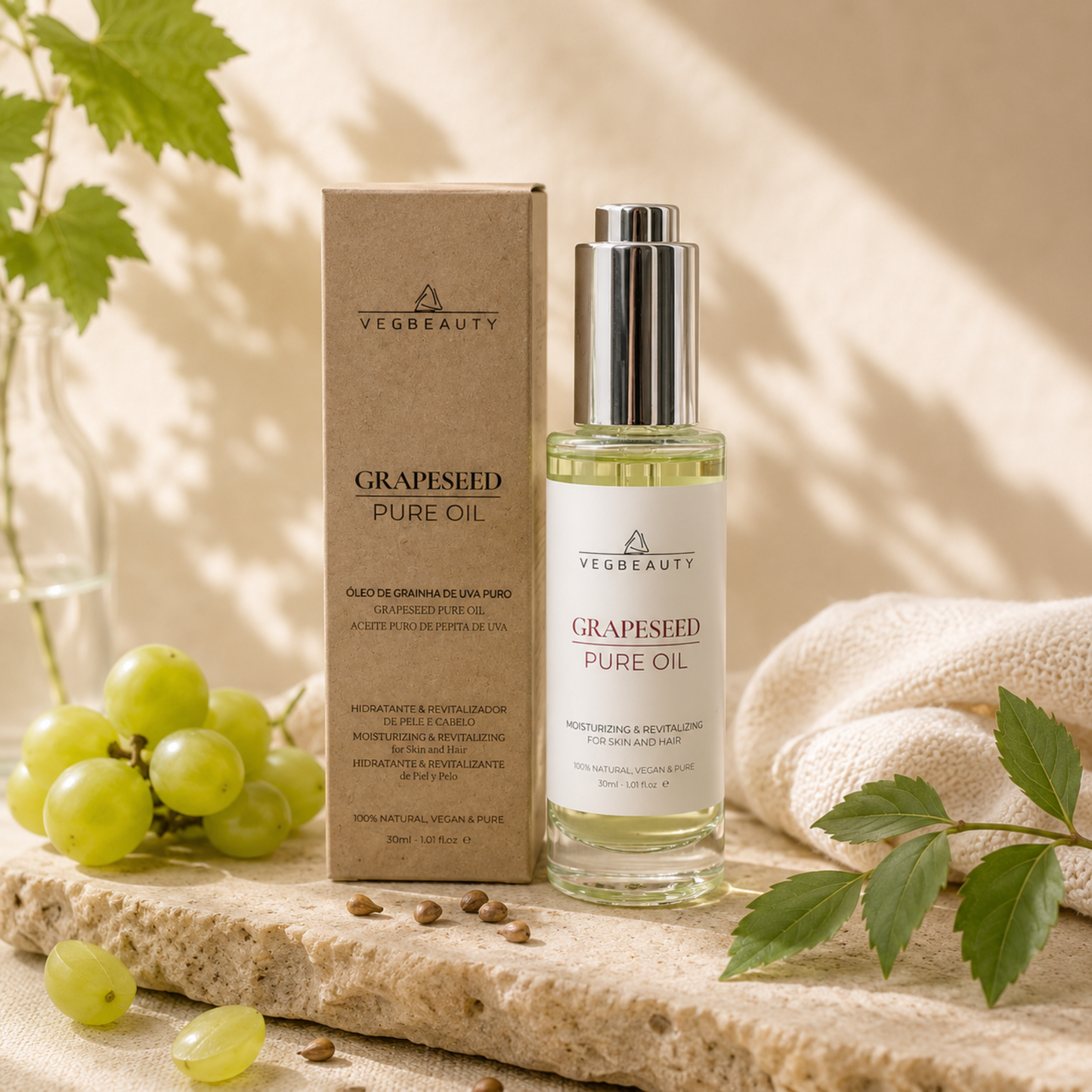 Óleo de Grainha de Uva Puro — Ritual Wellness Natural