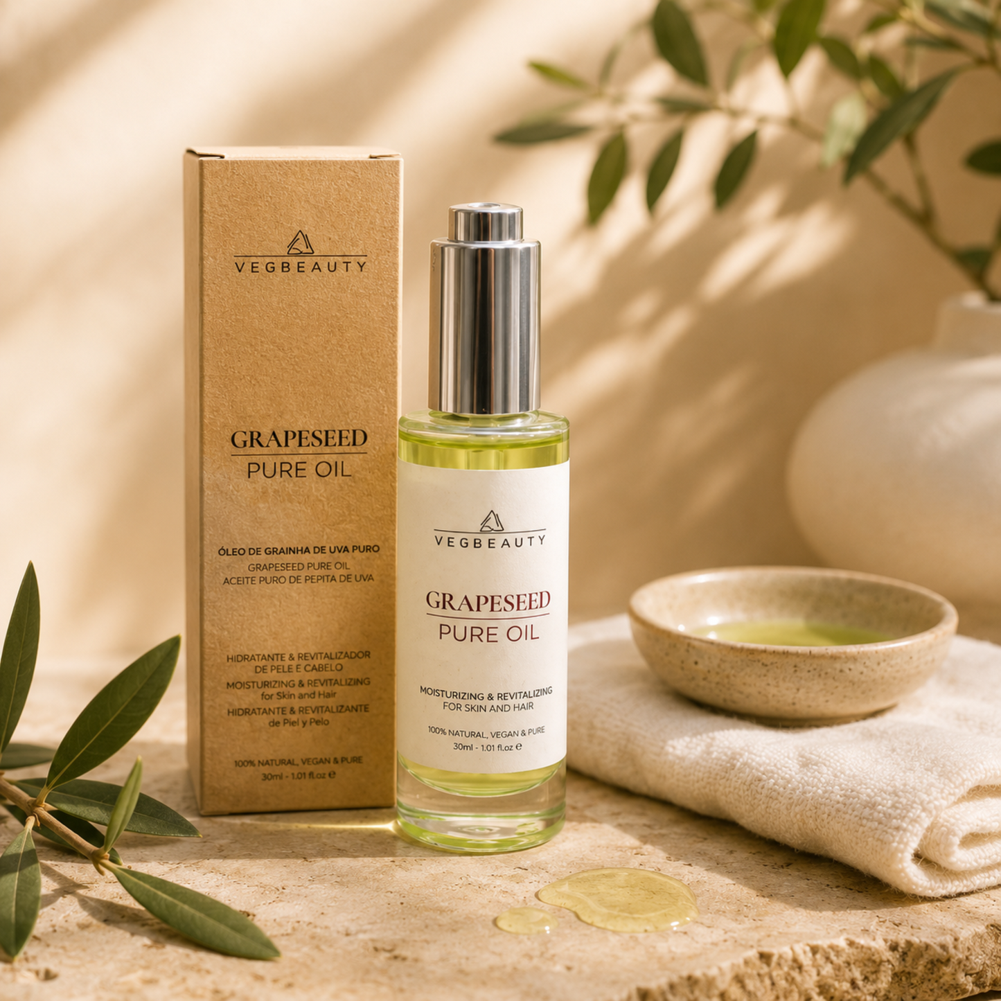Óleo de Grainha de Uva Puro — Ritual Wellness Natural