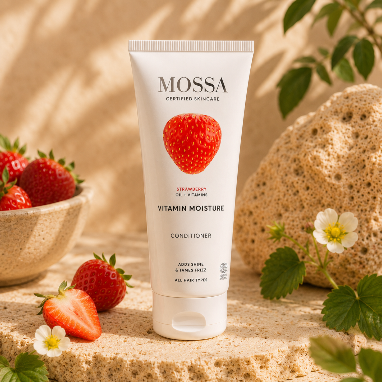 Vitamin Moisture Conditioner 200ml – Condicionador Natural Hidratante com Morango