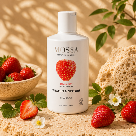 Vitamin Moisture Shampoo 300ml – Champô Natural Hidratante com Morango