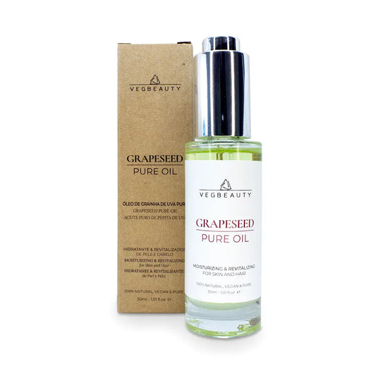 Óleo natural de grainha de uva para hidratação e massagem